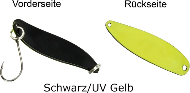 FTM Spoon Hammer 3.3cm 2.4g Schwarz/UV Gelb