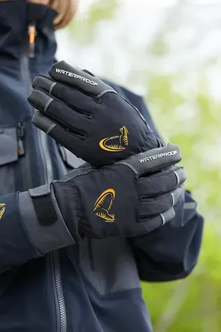 Savage Gear All Weather Gloves XL non-flotation full finger 50% polyester / 40% nylon / 10% elastane fishing