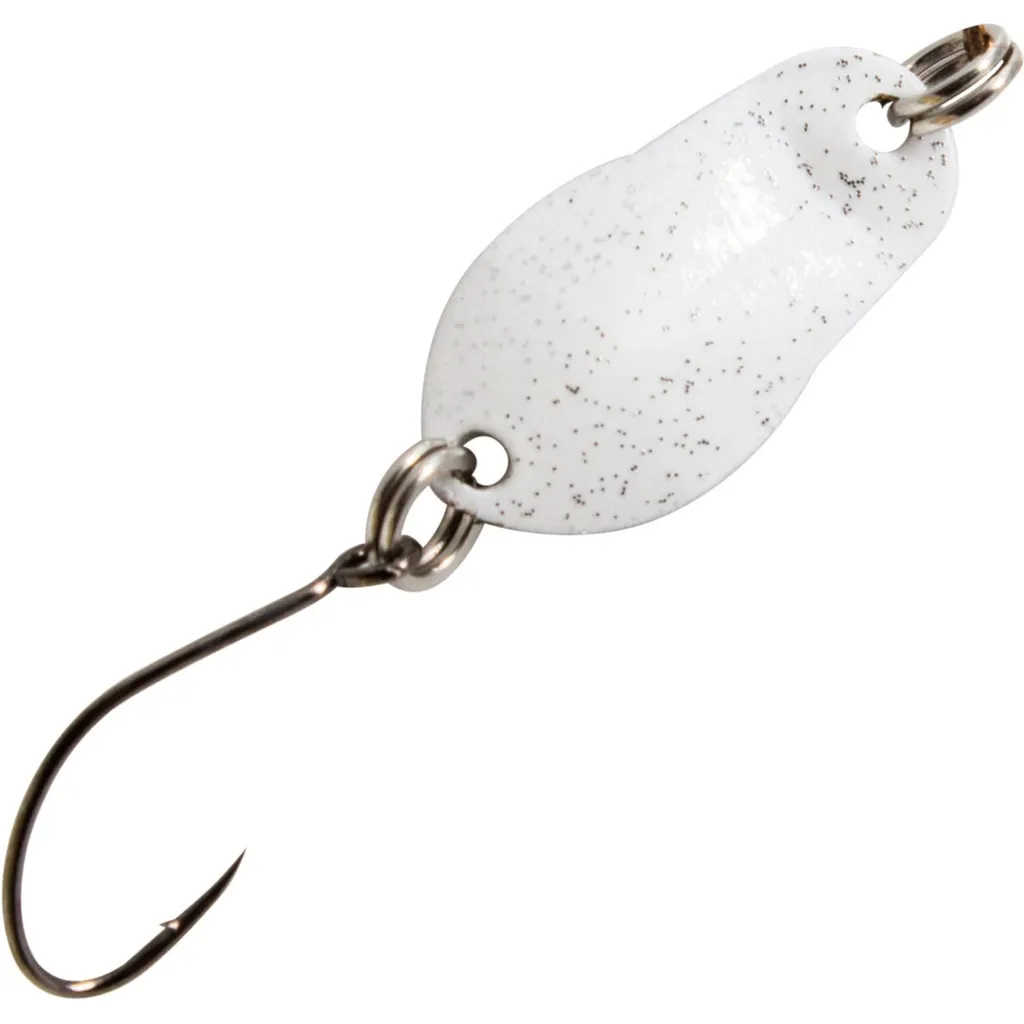 FTM Spoon Track Blinker 0,7g 1,9cm Weiß Glitter Schwarz Glitter