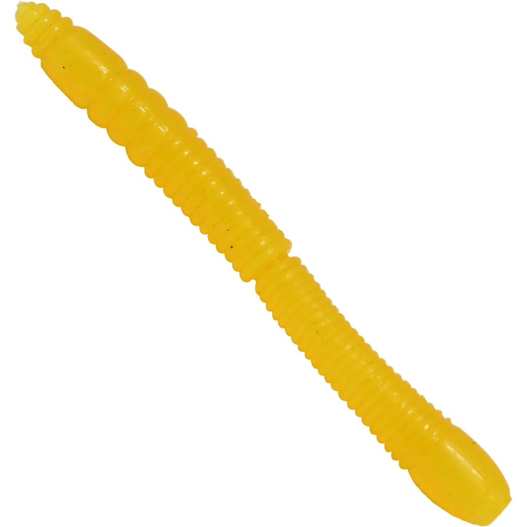 FTM Omura Baits Wurmy Gummiköder 6,5cm 15,8g Zitronengelb