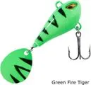 Balzer Shirasu Colonel Spin Buddy Evil Eye Jigspinner 4cm 12g Green Fire Tiger