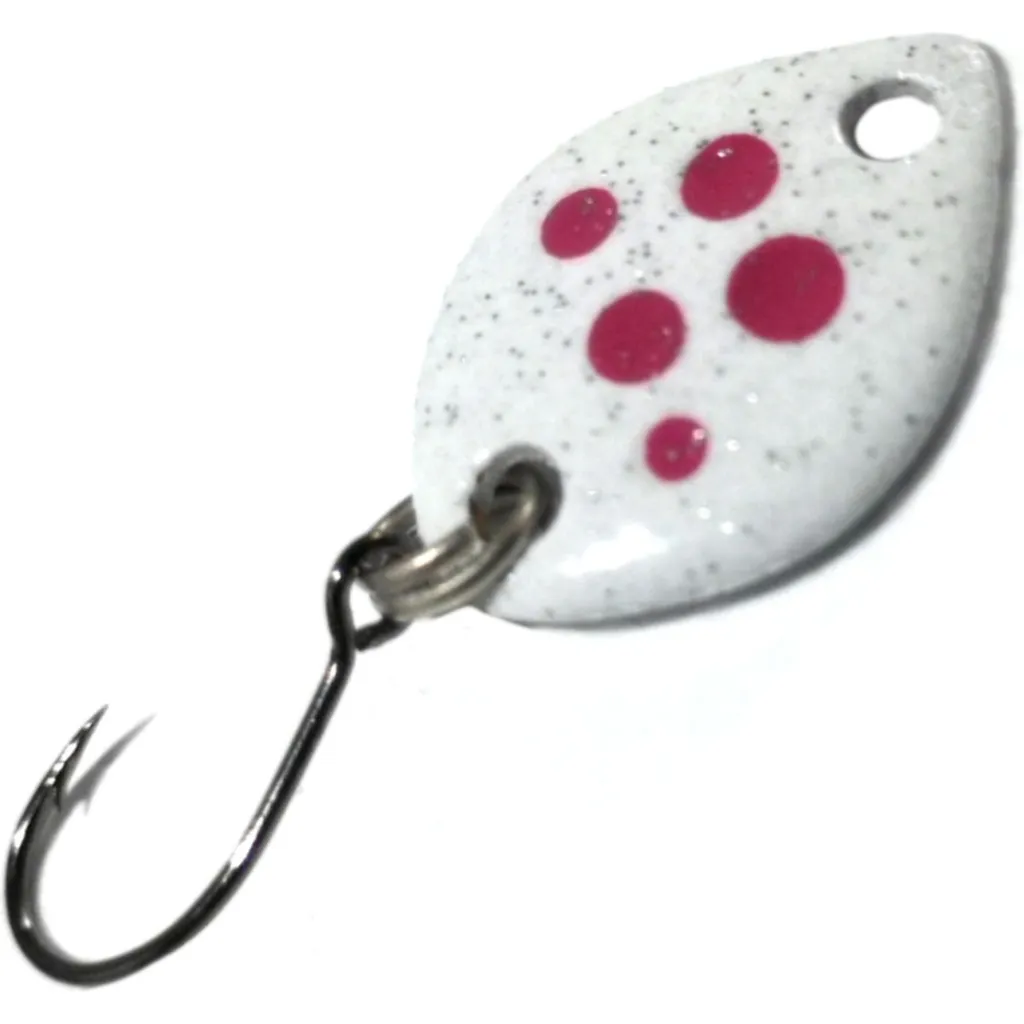 Troutwerk Spoon Blinker Weiß/Pinke Punkte