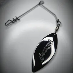 Pikecraft The Screw In Spinnerbait Black Nickel Willow 1pc