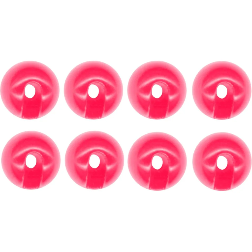FTM Tungsten Perle Omura geschlitzt #2,8mm Fluorescent Rosa 8er