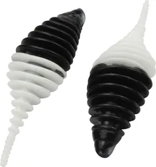 FTM Omura Baits Pongo Junior Gummiköder 4cm Schwarz/Weiß Knoblauch