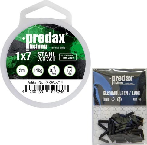 Predax Stahlvorfach 1x7 500cm 14kg 0.61mm