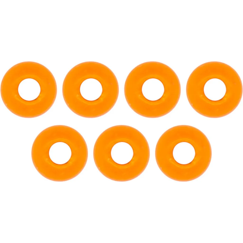 FTM Tungsten Perle Omura rundes Loch Senkgewicht 3.3mm Fluo Orange