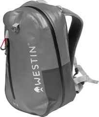Westin W6 Wading Backpack 45x26x16cm 420D Nylon 600D Oxford Water Resistant Silver Grey