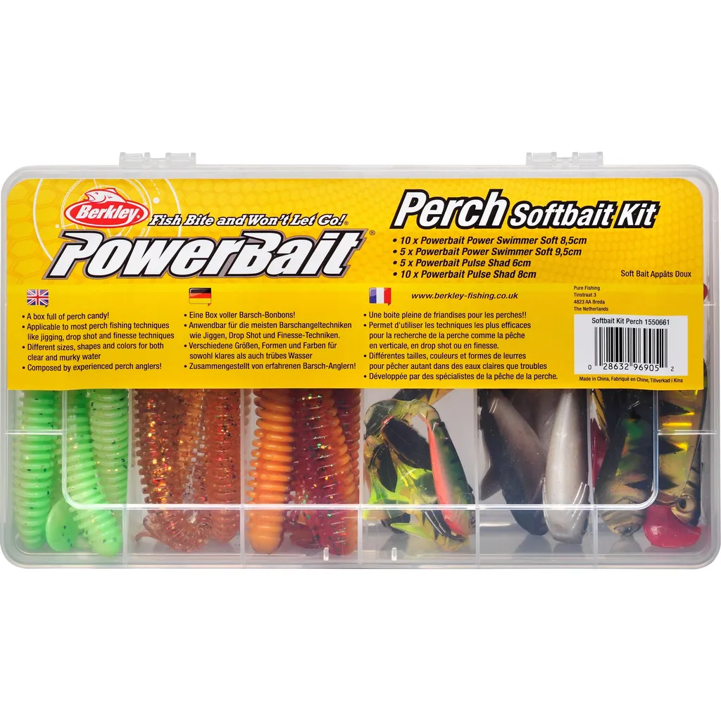 Berkley Softbait Kit Perch Kunstköderset 30pcs Assorted