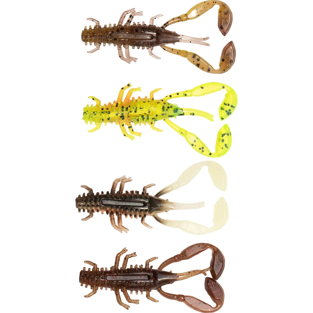 Fox Rage Micro Critters Softbaits 5cm UV Mixed Colour 4pc