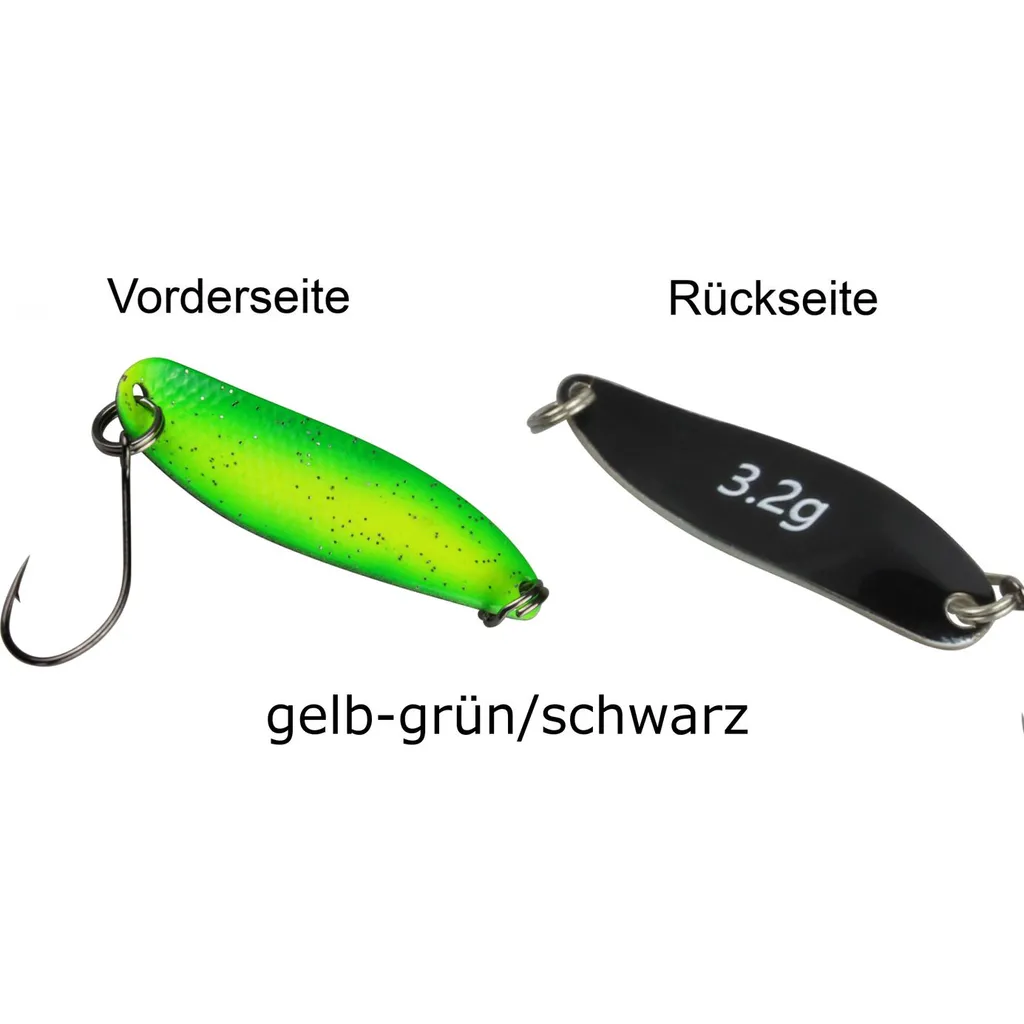 FTM Spoon Hammer 3.8cm 3.2g Gelb-Grün/Schwarz