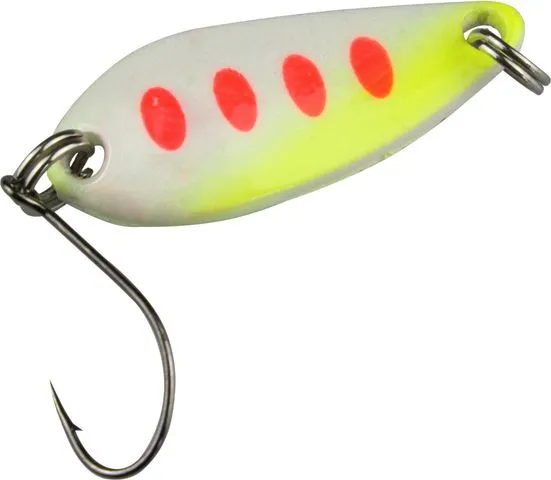 FTM Spoon Diamond 3cm 3.8g White Yellow Red Dots / Copper