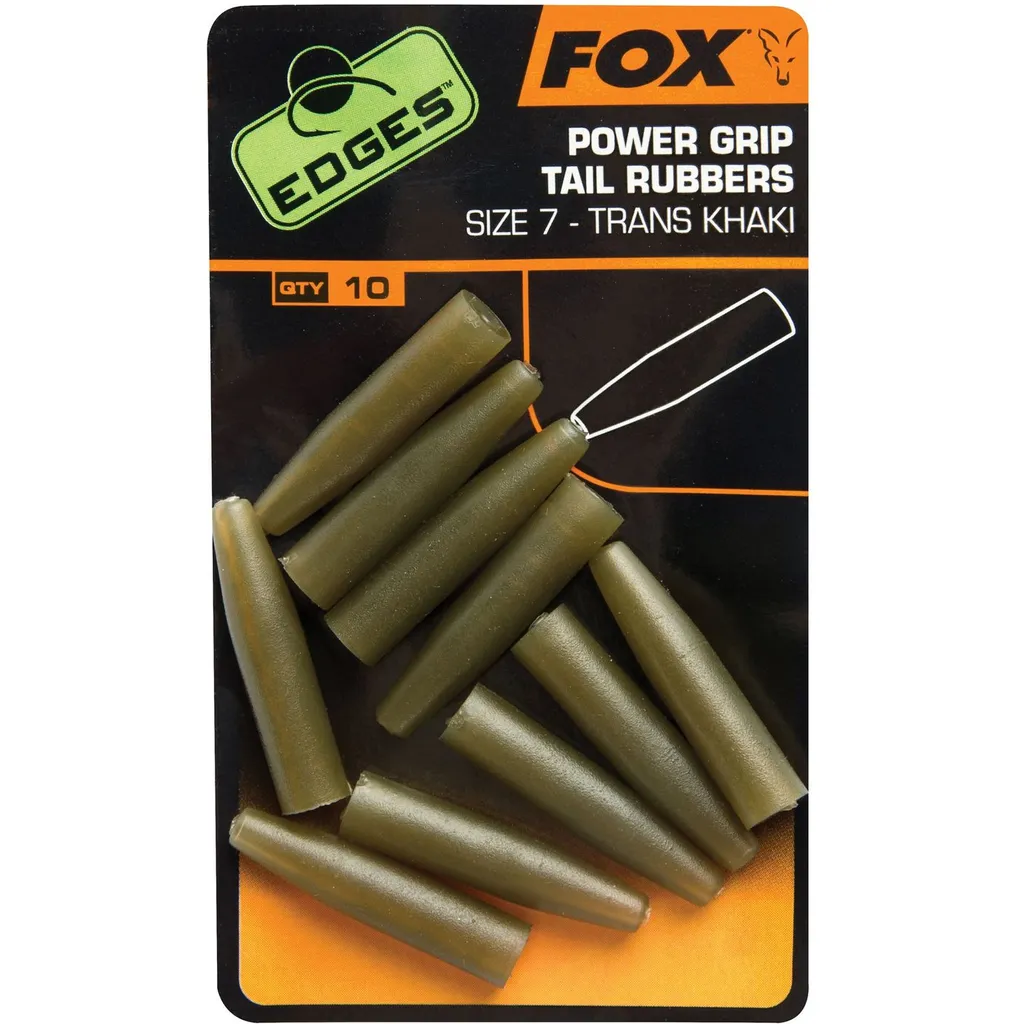 Fox Edges Surefit Tail Rubbers #7 10Stk