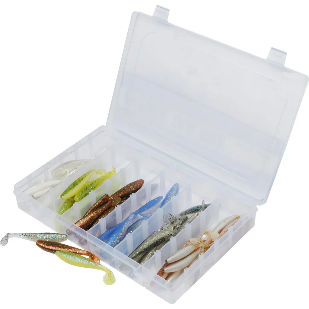 Abu Garcia Paddletail Box Softbait 8cm 60pc Assorted
