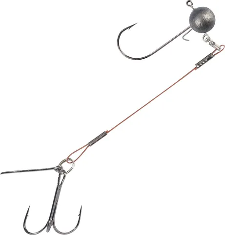 Balzer Shirasu Hechtsystem mit Jighead - Jigkopf + Stingerhaken 20g 6.5cm #5/0