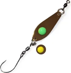 Troutwerk Spoon 3.1cm 2.4g Gold-Coloured/Green/Yellow