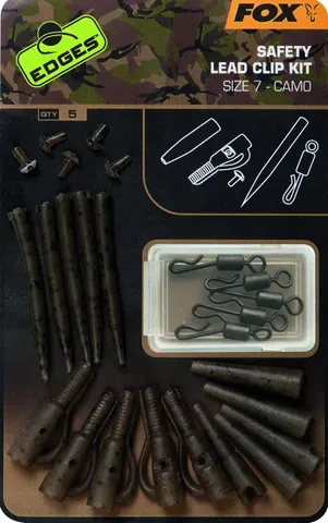 Fox Edges Lead Clip Kit 7 5pcs Camo