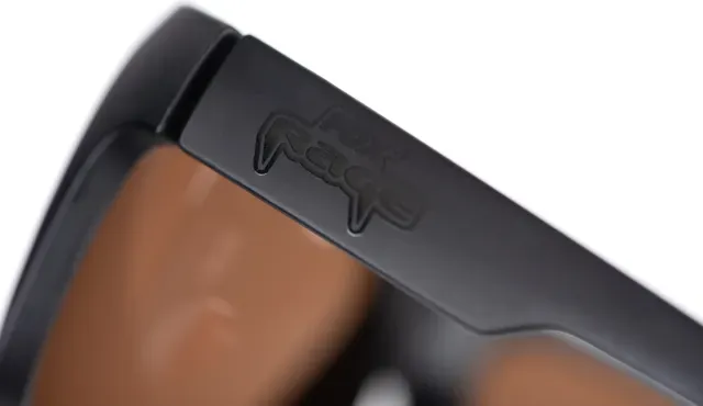 Fox Rage Matt Black Polarized Glasses Wrap Brown