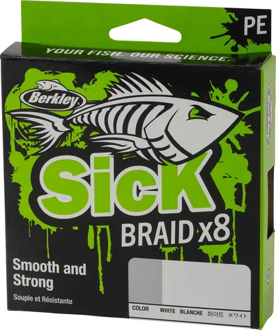 Berkley Sick Braid Fishing Line 0.10mm 7.5kg 300m White
