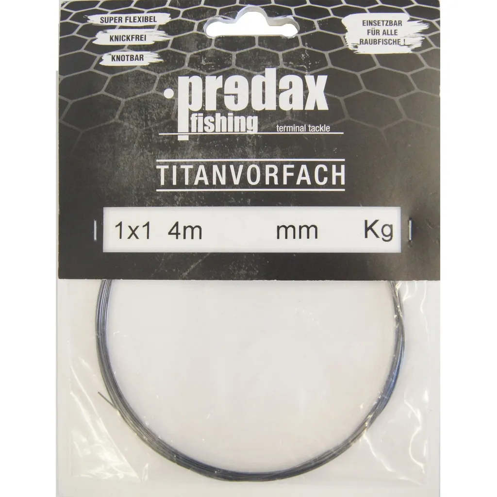 Predax Titanvorfach Vorfachmaterial 1x1 9kg 4m 0,30mm