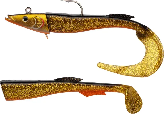 Berkley PowerBait Power Sandeel 21cm 160g Gold Motor Oil