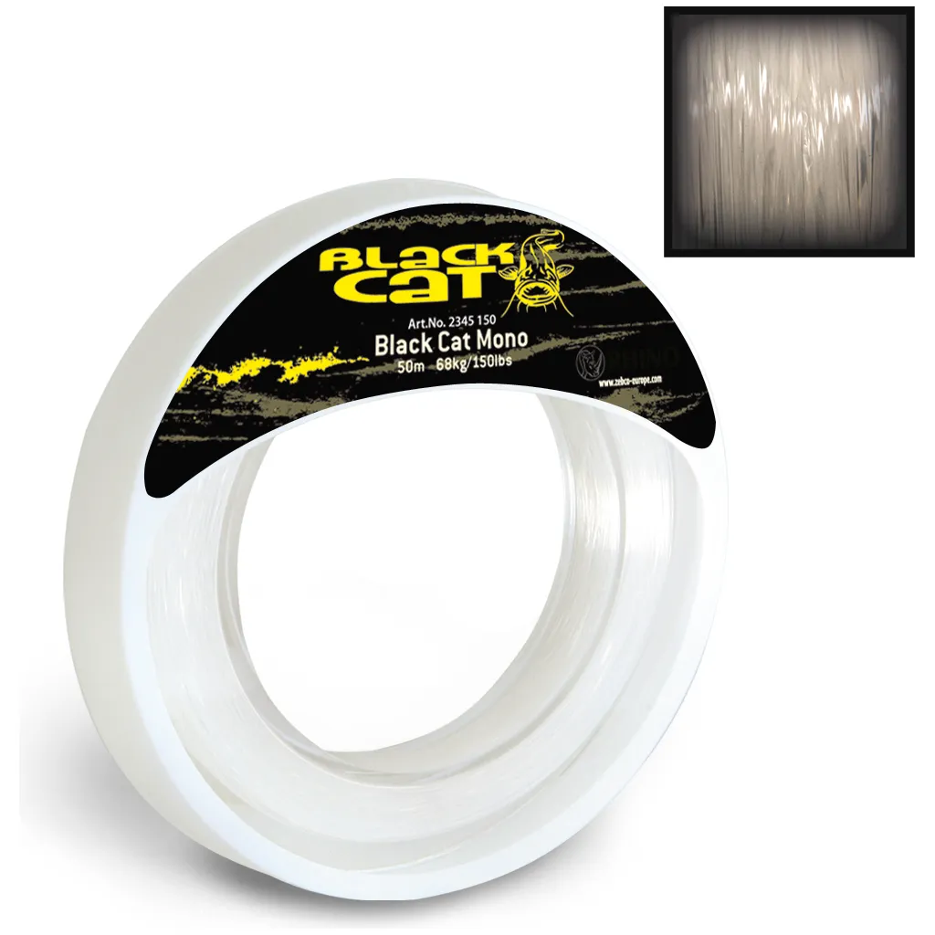Black Cat Mono Leader 1.2mm 50m 68kg
