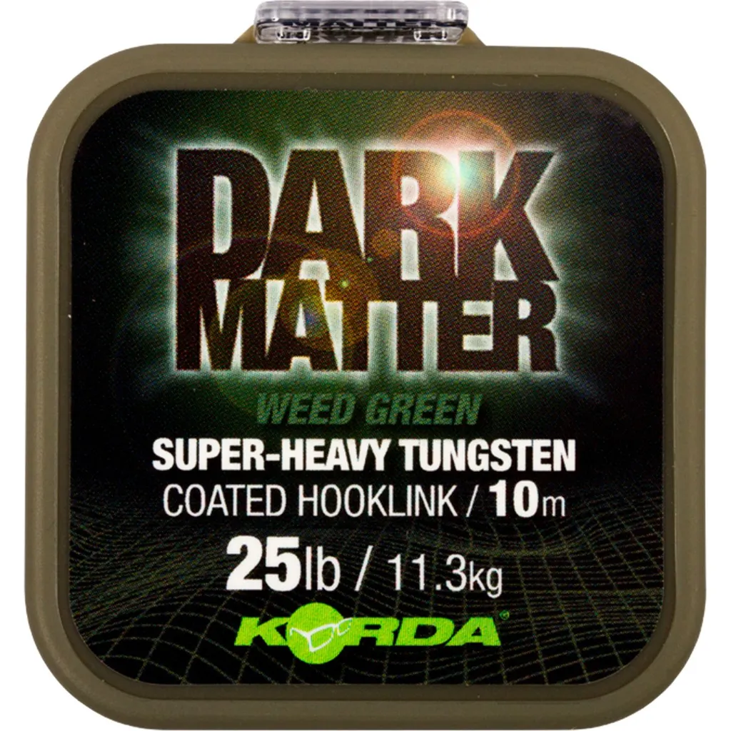 Korda Dark Matter Tungsten Coated Braid Vorfach Und Zubehör 10m 11.3kg Weed