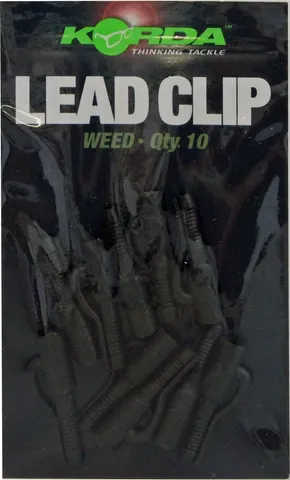 Korda Safe Zone Lead Clips 10pc Weed