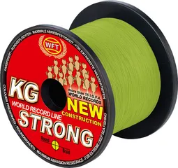 WFT KG STRONG Braided Line 0.12mm 15kg Yellow
