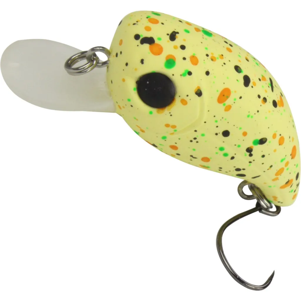 FTM Masu Pit Bull Wobbler Gelb Grün Gesprenkelt 3cm 2.4g
