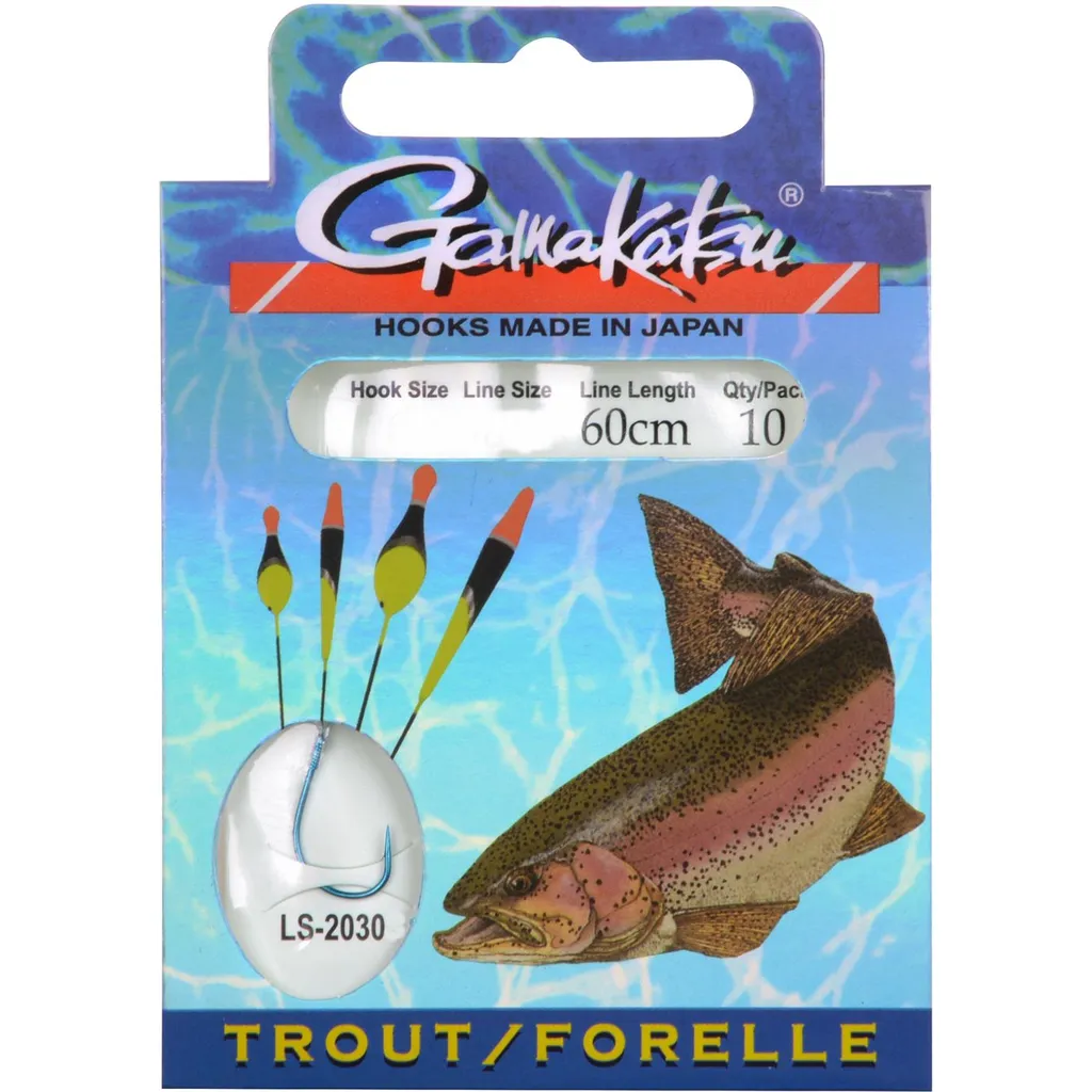 Gamakatsu Trout Float LS-2030 Gebundene Haken #6 0.22mm