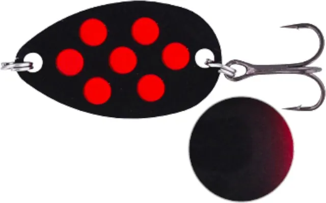 Westin Fidusen Blinker 3.2cm 2.8g Schwarz/Rot Punkte