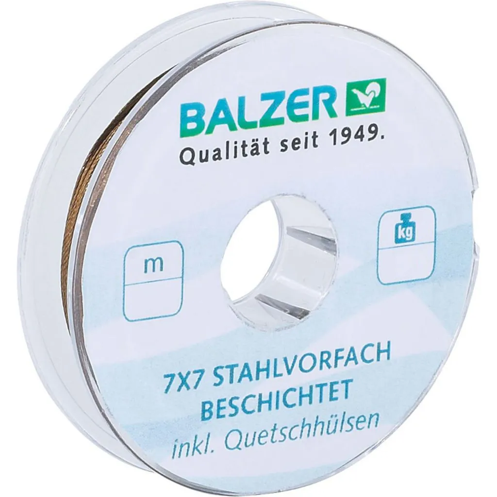 Balzer 7x7 Niroflex Vorfach und Zubehör 5m 13kg
