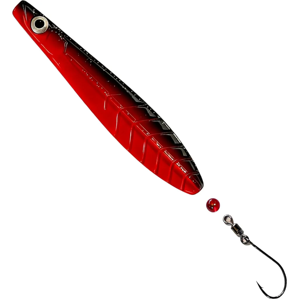 Troutwerk ParaLAXX Meerforellenblinker 10g Fluo Rot Schwarz