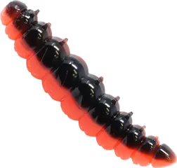 FTM Omura Baits Larvy Käse Gummiköder 4.5cm Schwarz / Orange