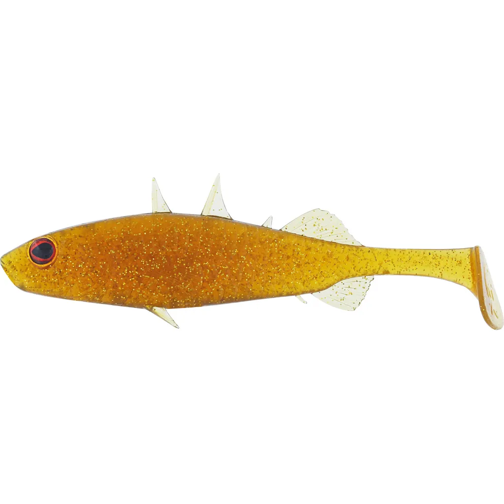 Westin Stanley The Stickleback Shadtail 9cm 7g Motoroil Gold