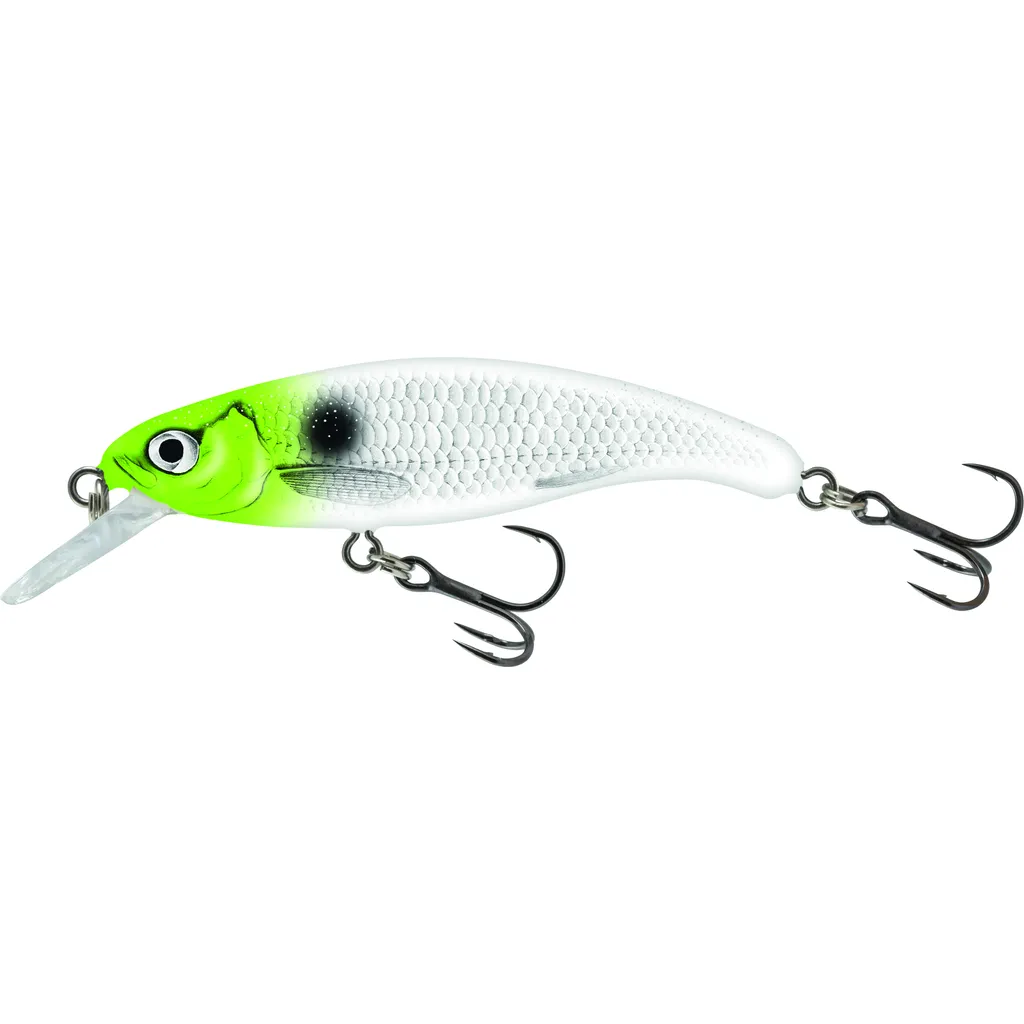 Salmo Slick Stick Wobbler Floating 6cm 3g Hot Green Bone Flash