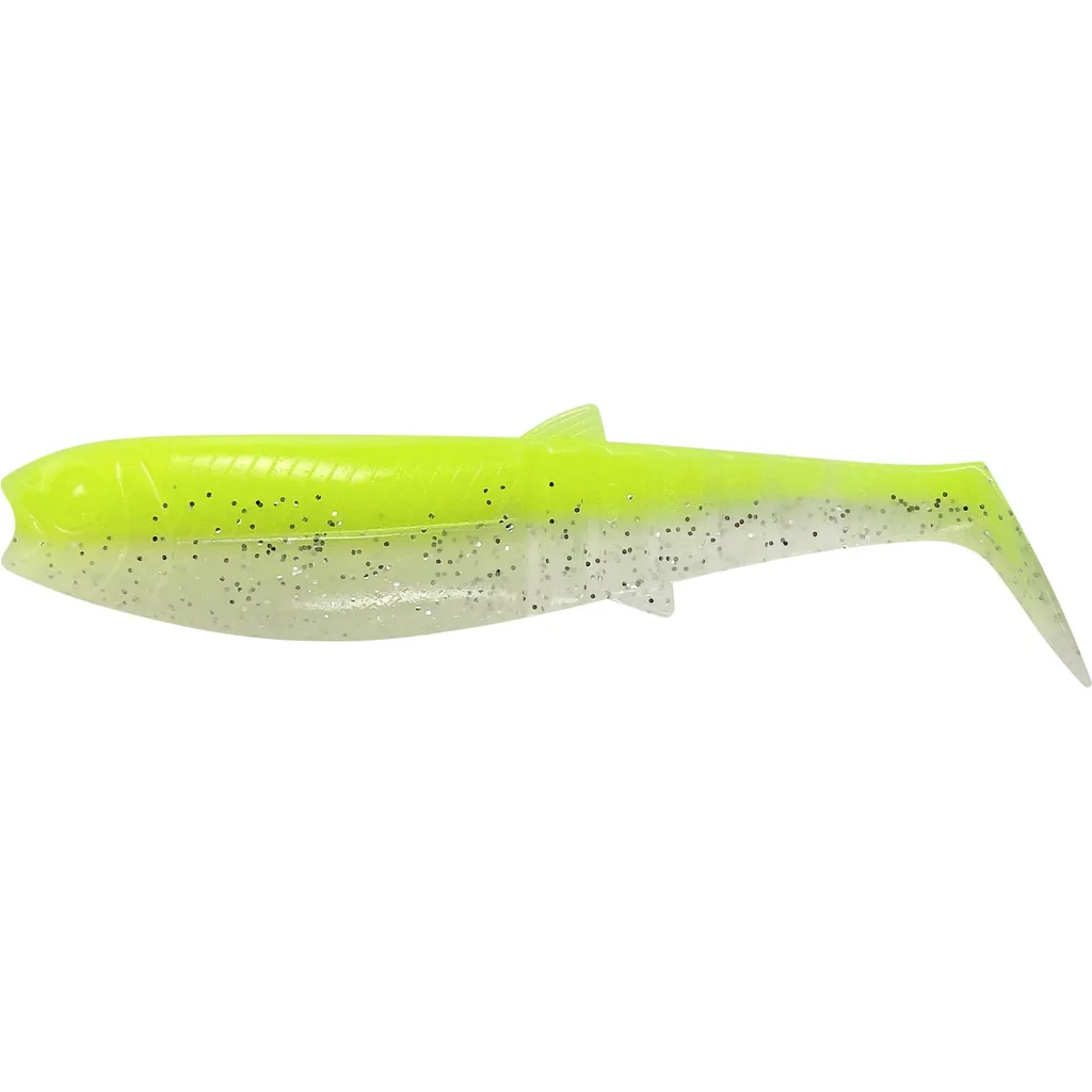 Savage Gear Cannibal Shad Köder 8cm 5g Fluorescent Yellow Glow