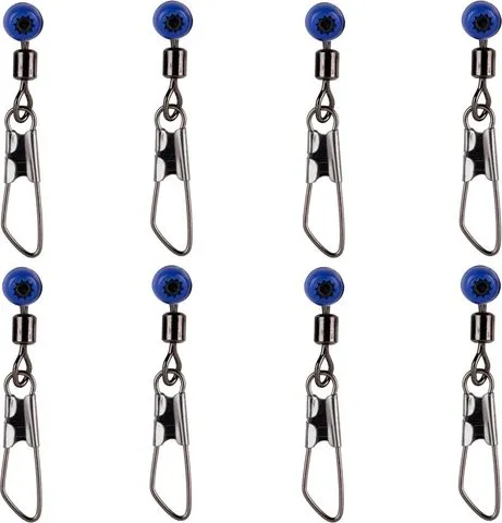 Cresta Feeder Swivels Safe-Bead 8pcs Snap Swivel