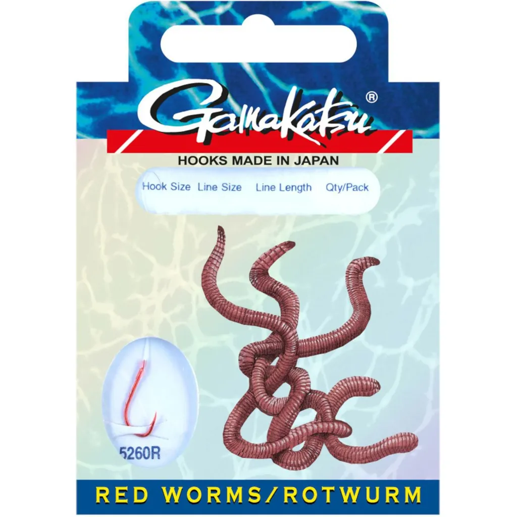 Gamakatsu Rotwurm LS-5260 Haken #8 0.20mm