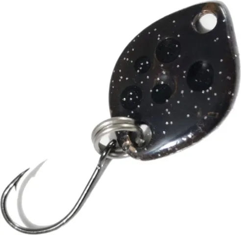 Troutwerk Spoon 0.8g 1.2cm Black/Black Dots