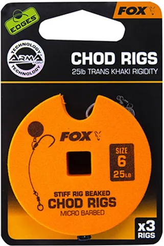 Fox Edge Armapoint stiff rig beaked Chod rigs #6 11.34kg