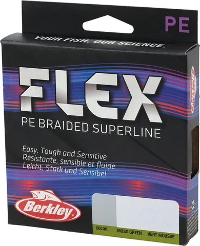 Berkley Flex Braid Braided Line 275m 0.22mm 9kg Moss Green