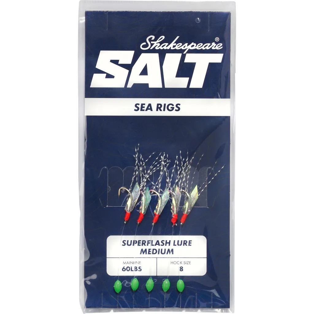 Shakespeare SALT Superflash Lure medium Fertigmontage #8 12g Superflash