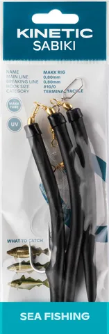 Kinetic Sabiki Makk Fertigmontagen #6/0 Black