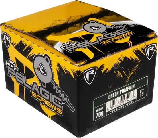 Fox Rage Pelagic Screws 60g 15pcs UV Green Pumpkin