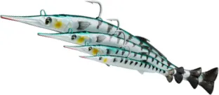 Savage Gear 3D Needlefish Pulsetail Meeresköder 18cm 26g Green Silver