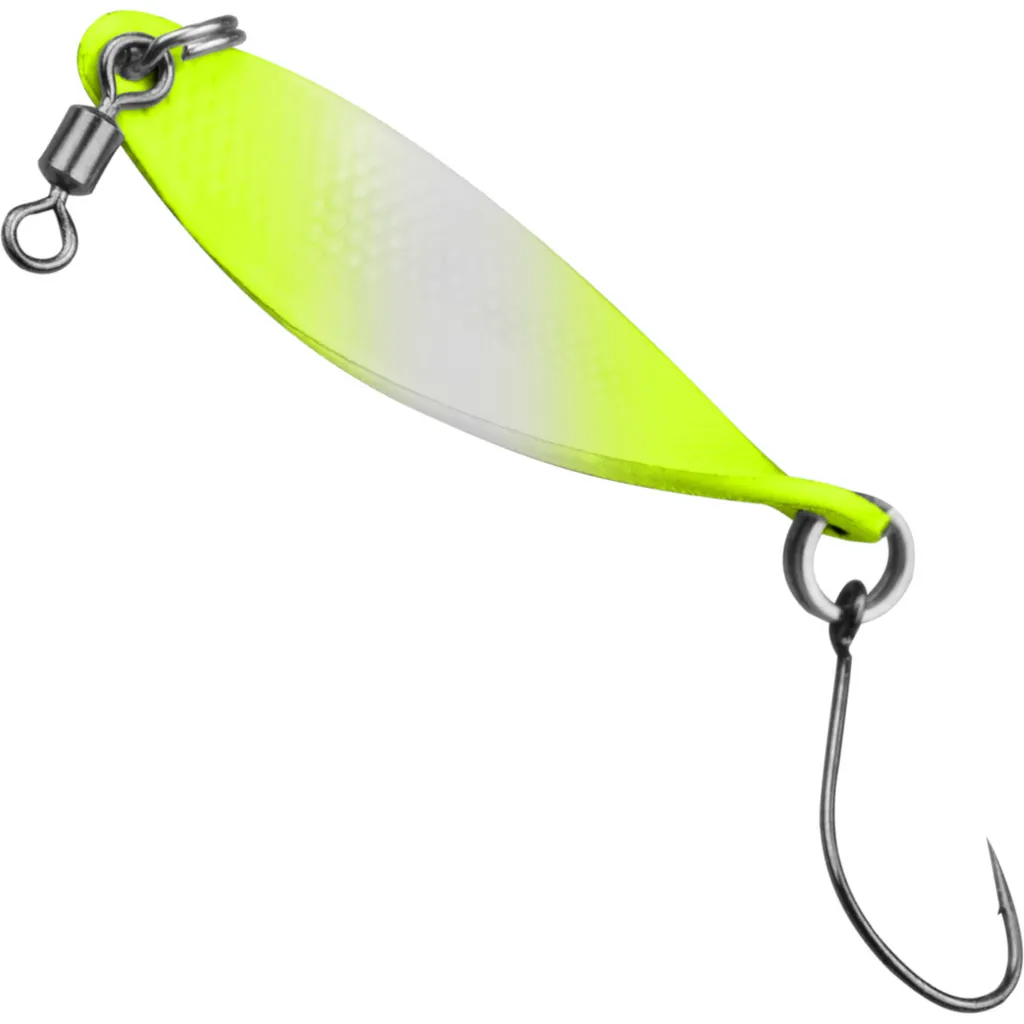FTM Spoon Wob 4cm 3.2g Neon Gelb Lumi/Schwarz Glitter