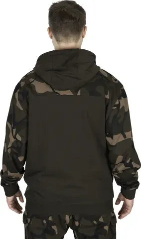 Fox LW Khaki Camo Split Zip Hoody 2XL