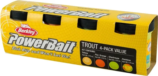 Berkley PowerBait Forellenteig Sortiment 4er Pack 204g